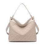 Borsa a Spalla in Pelle Vegana Beige