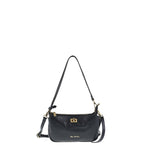 Borsa a Spalla in Vera Pelle Nero Pierre Cardin