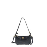 Borsa a Spalla in Vera Pelle Nero Pierre Cardin