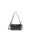 Borsa a Spalla in Vera Pelle Nero Pierre Cardin