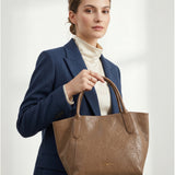 Borsa a Mano in Pelle Vegana Beige