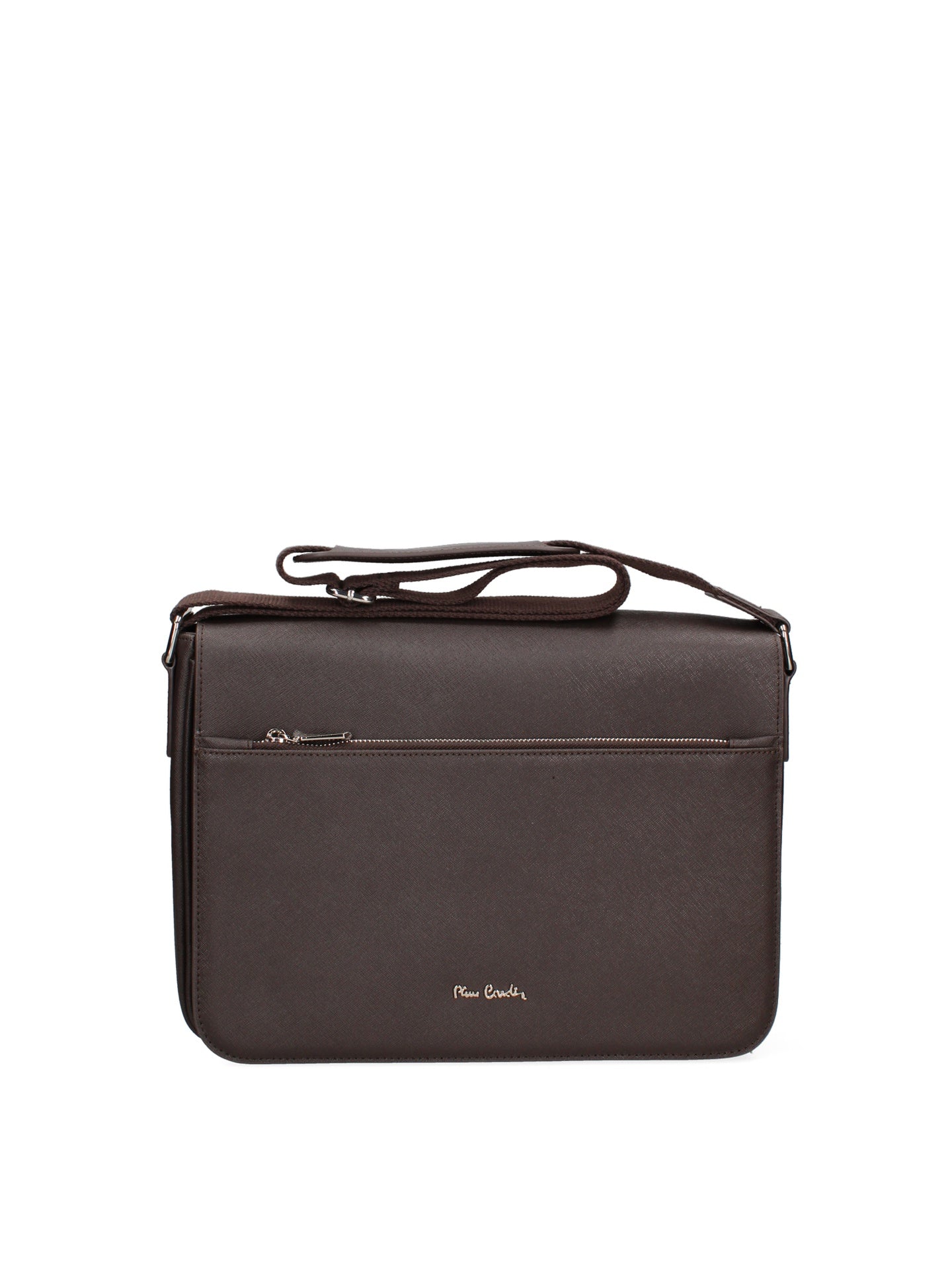 Borsa a Tracolla in Vera Pelle Testa di Moro Pierre Cardin