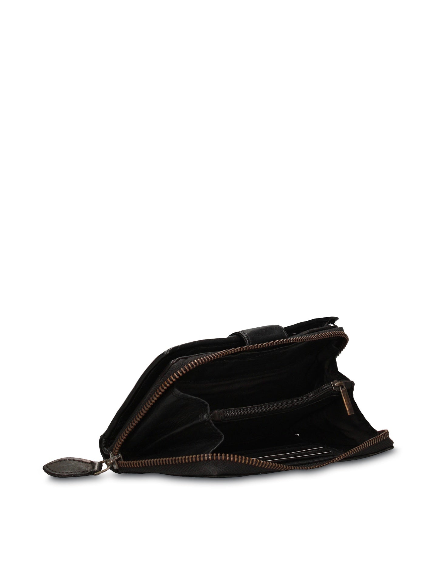 Portafoglio in Vera Pelle Nero