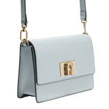 Borsa a Tracolla in Vera Pelle Celeste
