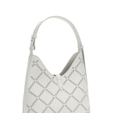 White Genuine Leather Shoulder Bag