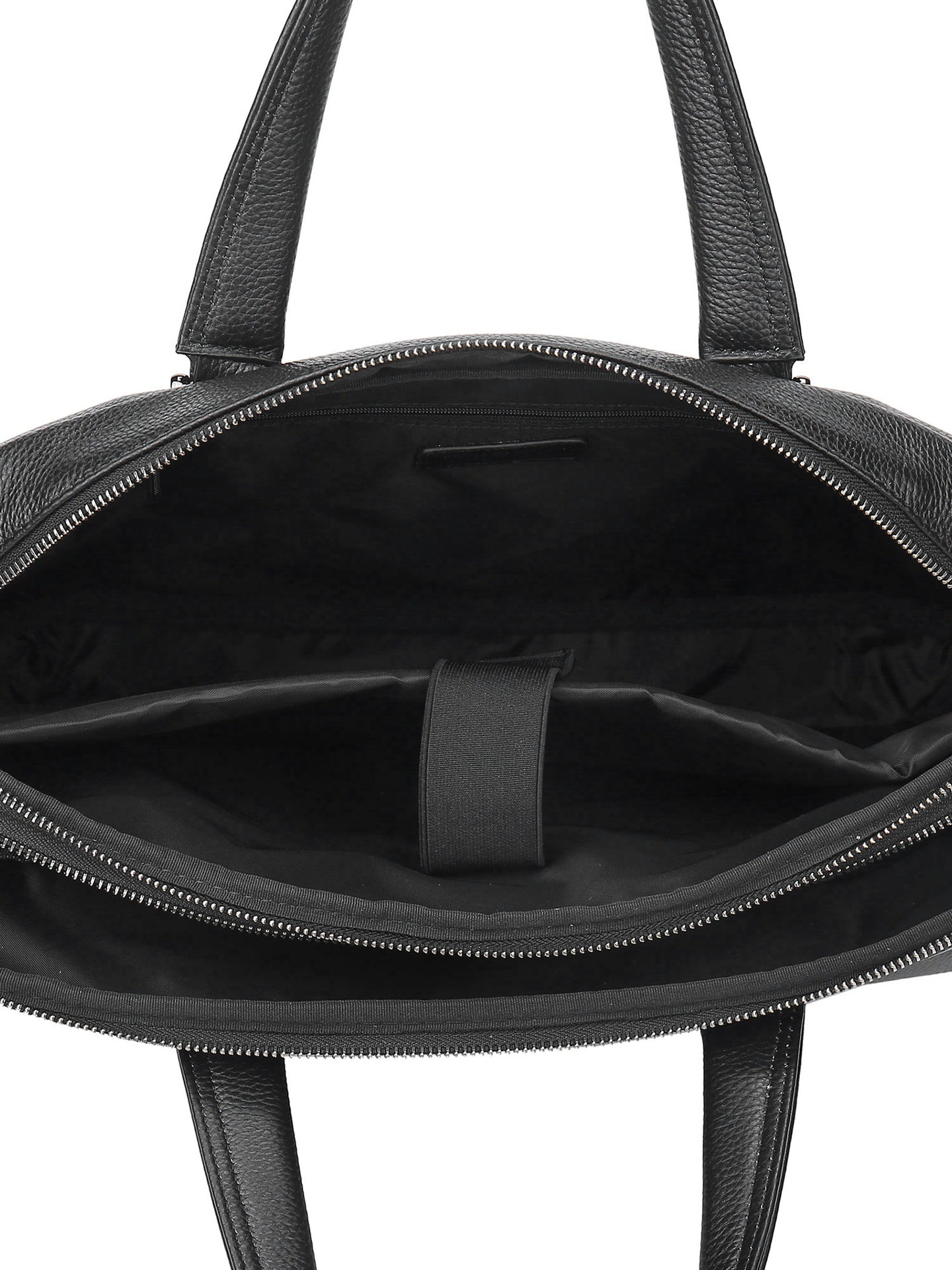 Borsa a Mano in Vera Pelle Nero