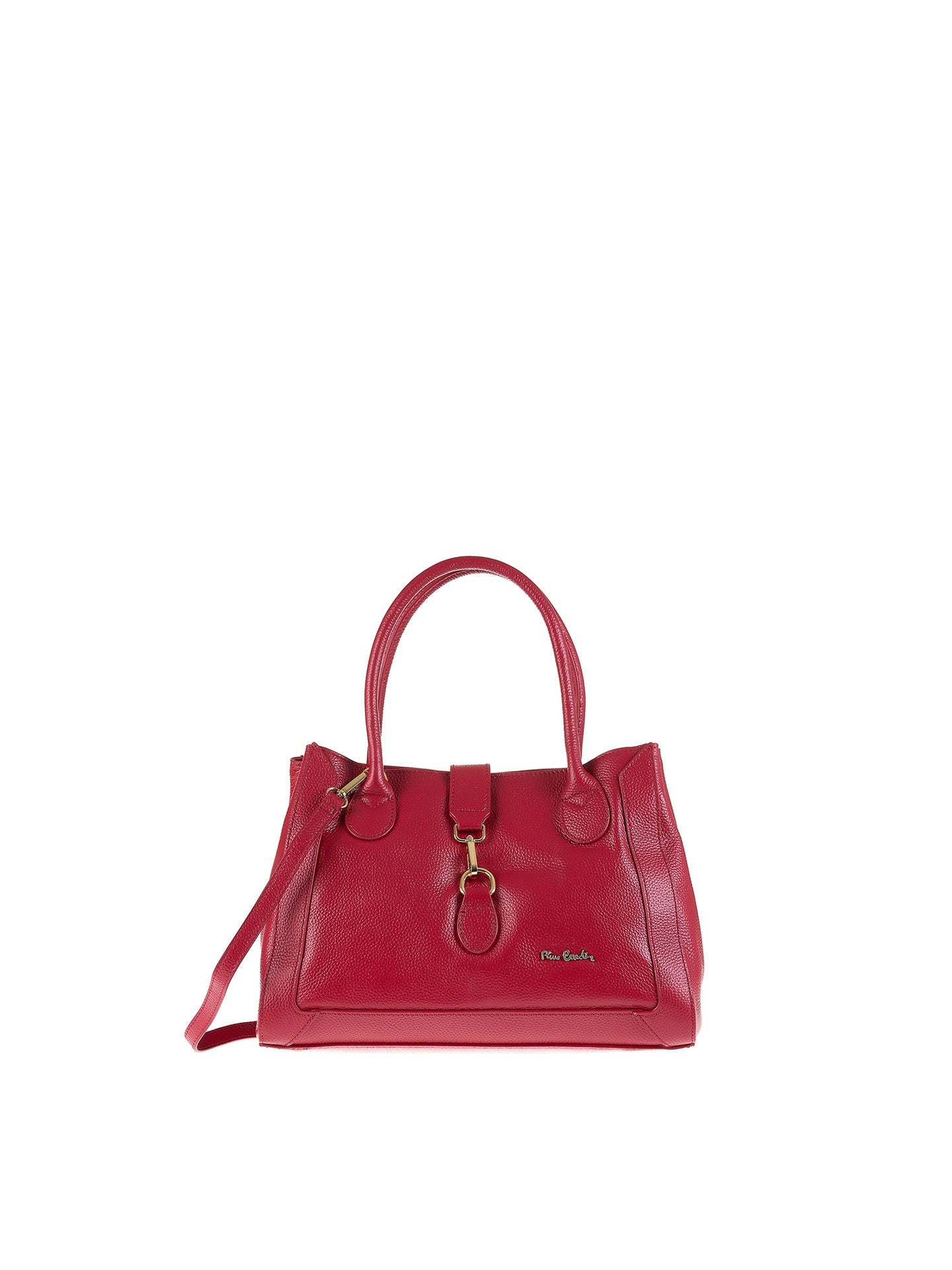 Borsa a Mano in Vera Pelle Rubino Pierre Cardin