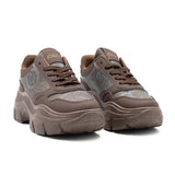 Sneakers in Poliestere Marrone