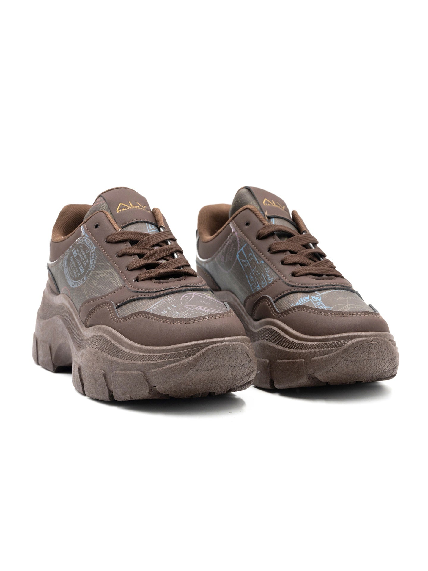 Sneakers in Poliestere Marrone