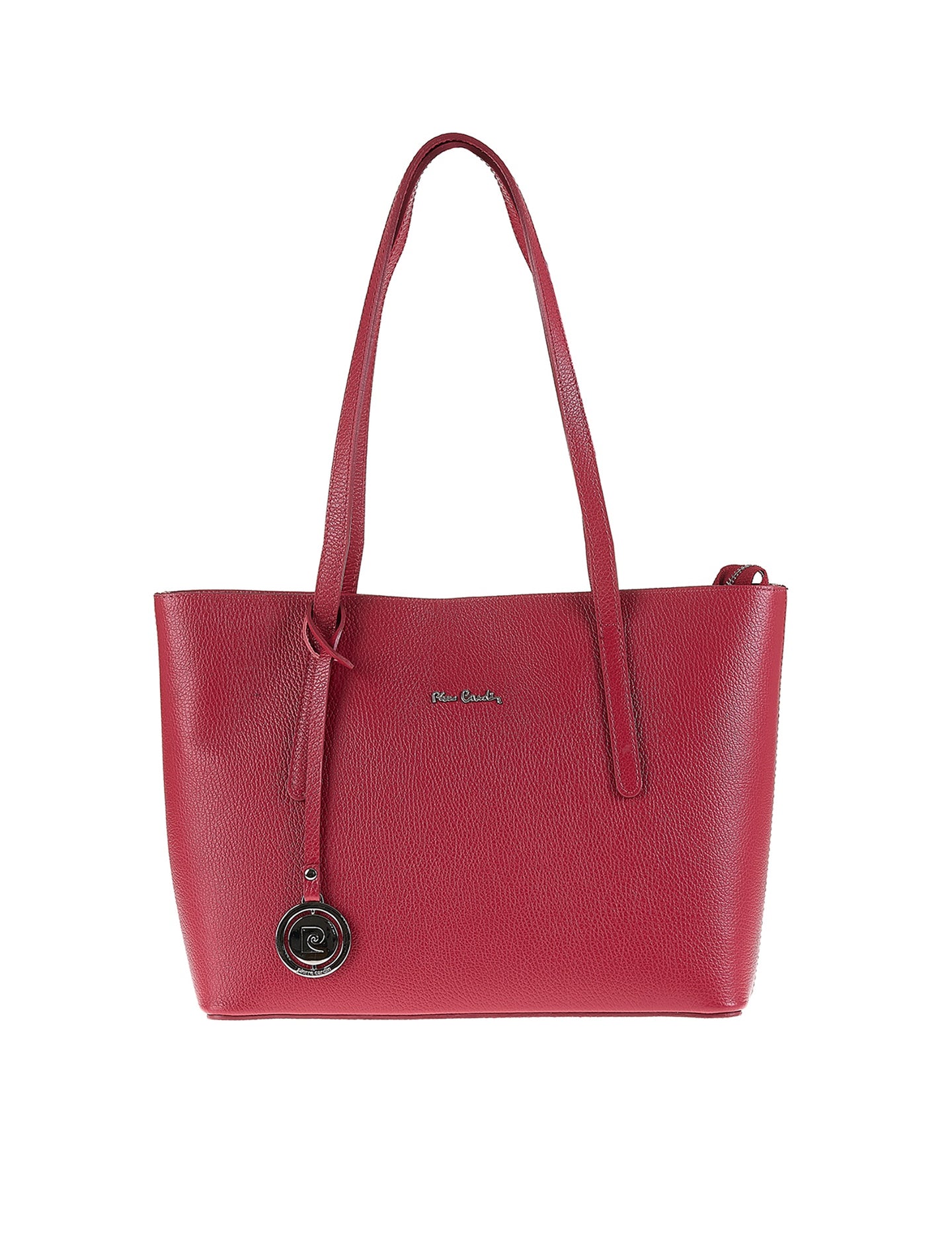 Borsa a Spalla in Vera Pelle Rubino Pierre Cardin