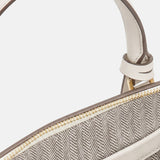 Borsa a spalla in Pelle Vegana Bianco