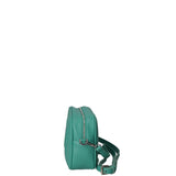 Borsa a Tracolla in Dollaro Leather Turchese