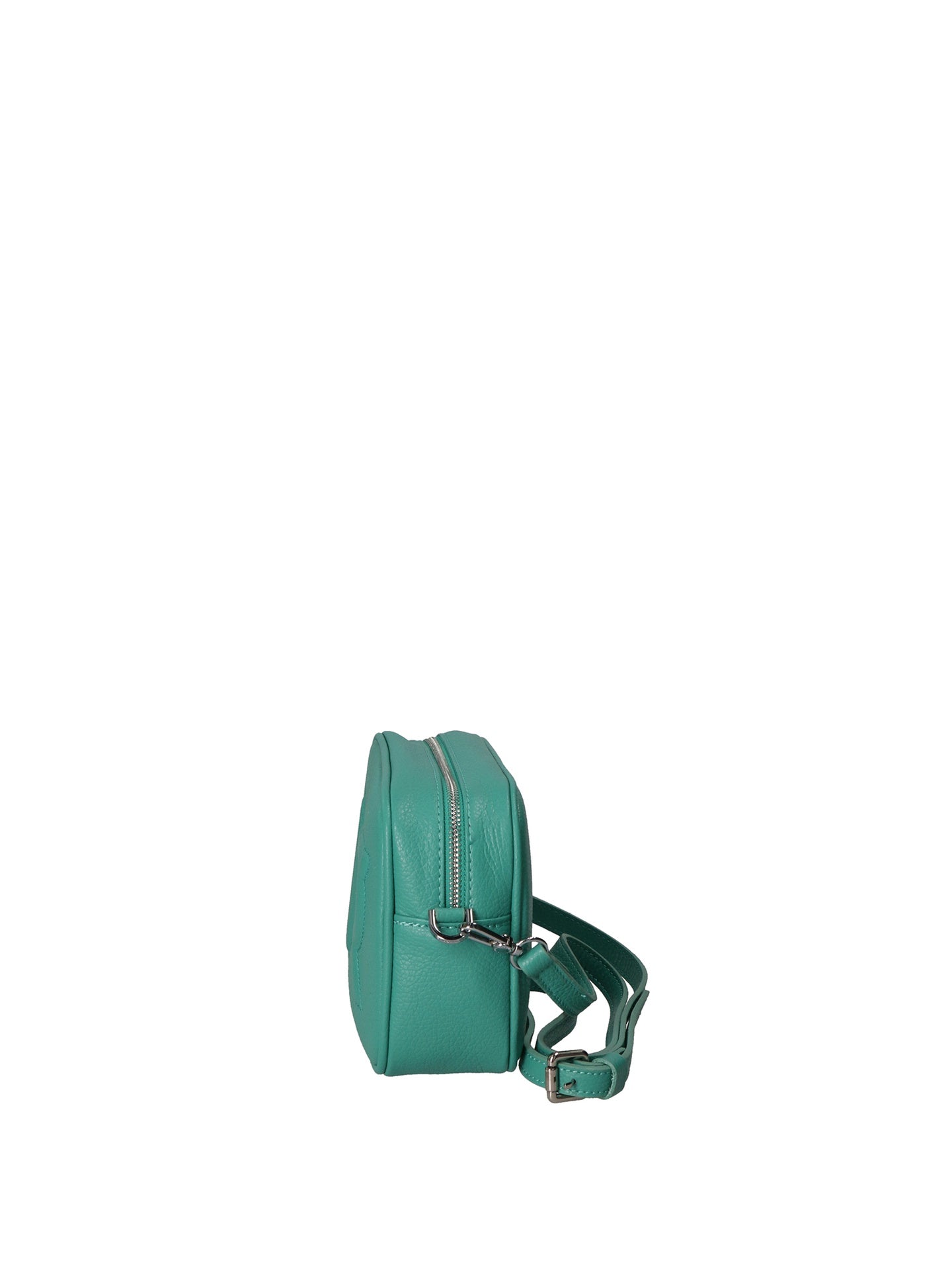 Borsa a Tracolla in Dollaro Leather Turchese