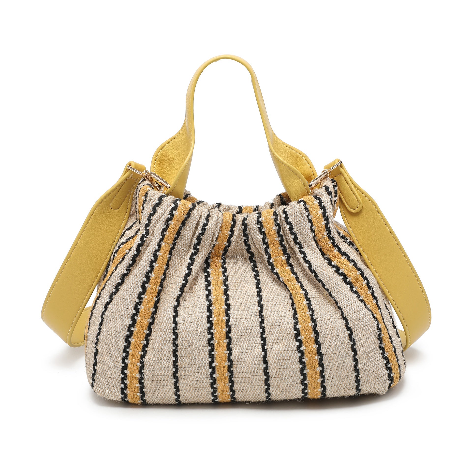 Borsa Shopper in Cotone Giallo