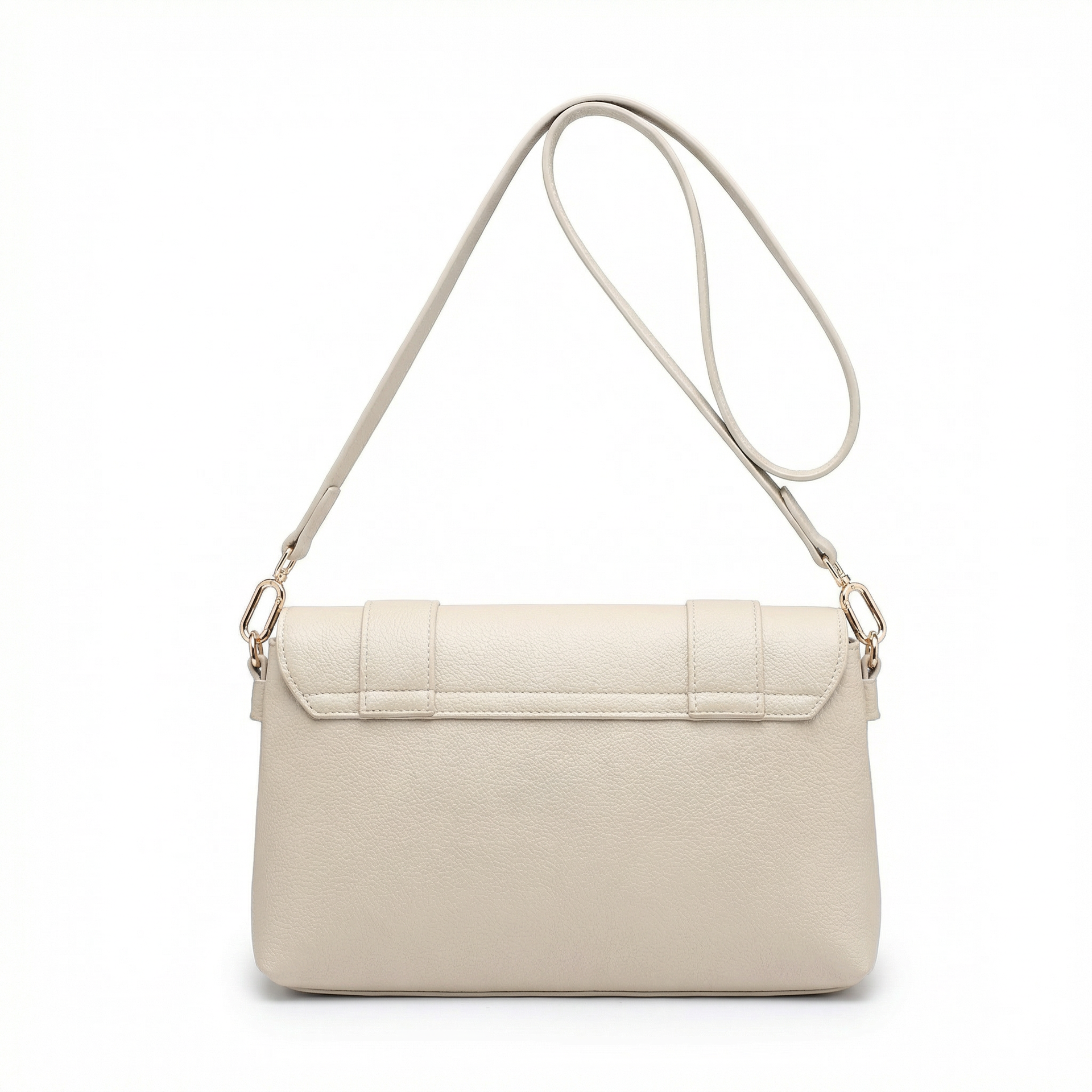 Borsa a Tracolla in Polyurethane Beige