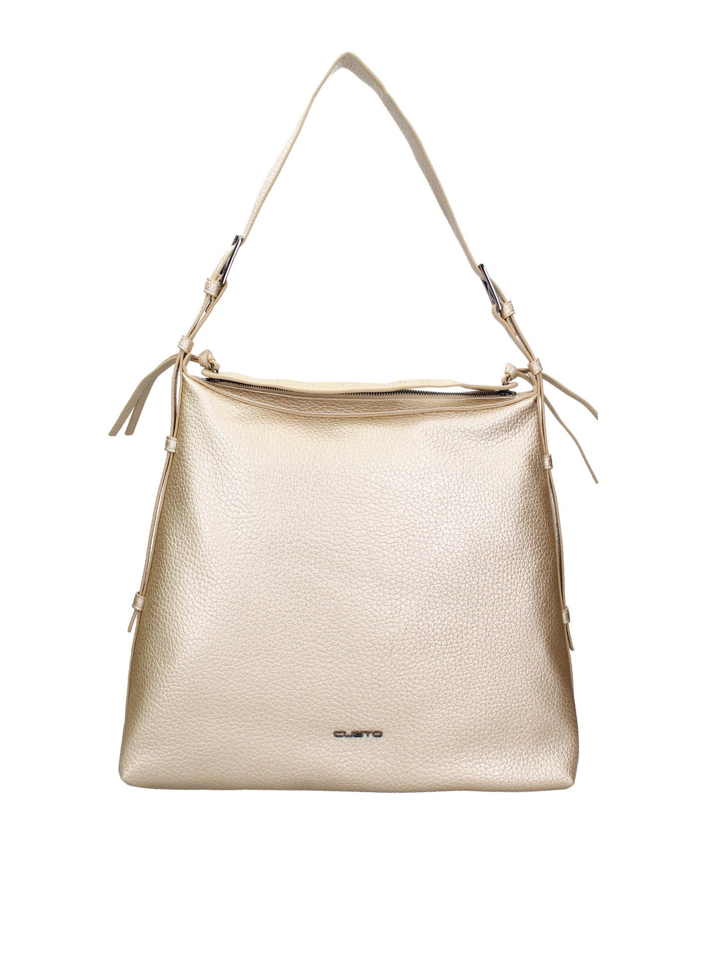 Borsa a spalla CUSTO - Argento