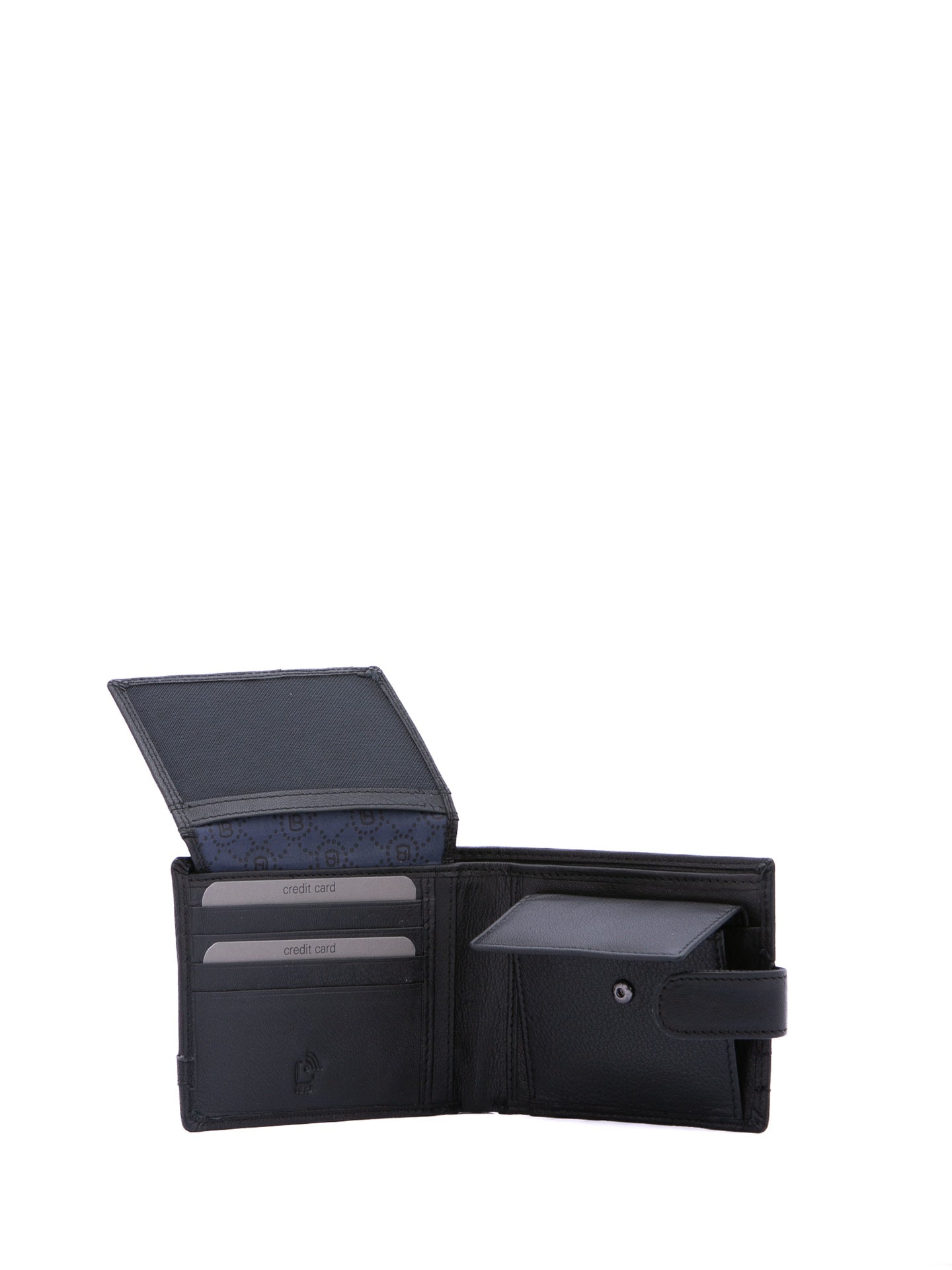 Portafoglio in Pelle Vegana Nero