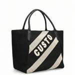 Borsa a Mano in Pelle Vegana Nero