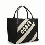 Borsa a Mano in Pelle Vegana Nero
