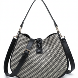 Borsa a Tracolla in Poliestere Nero