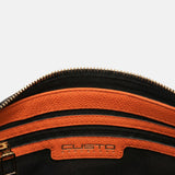 Borsa a mano in Pelle Vegana Arancione