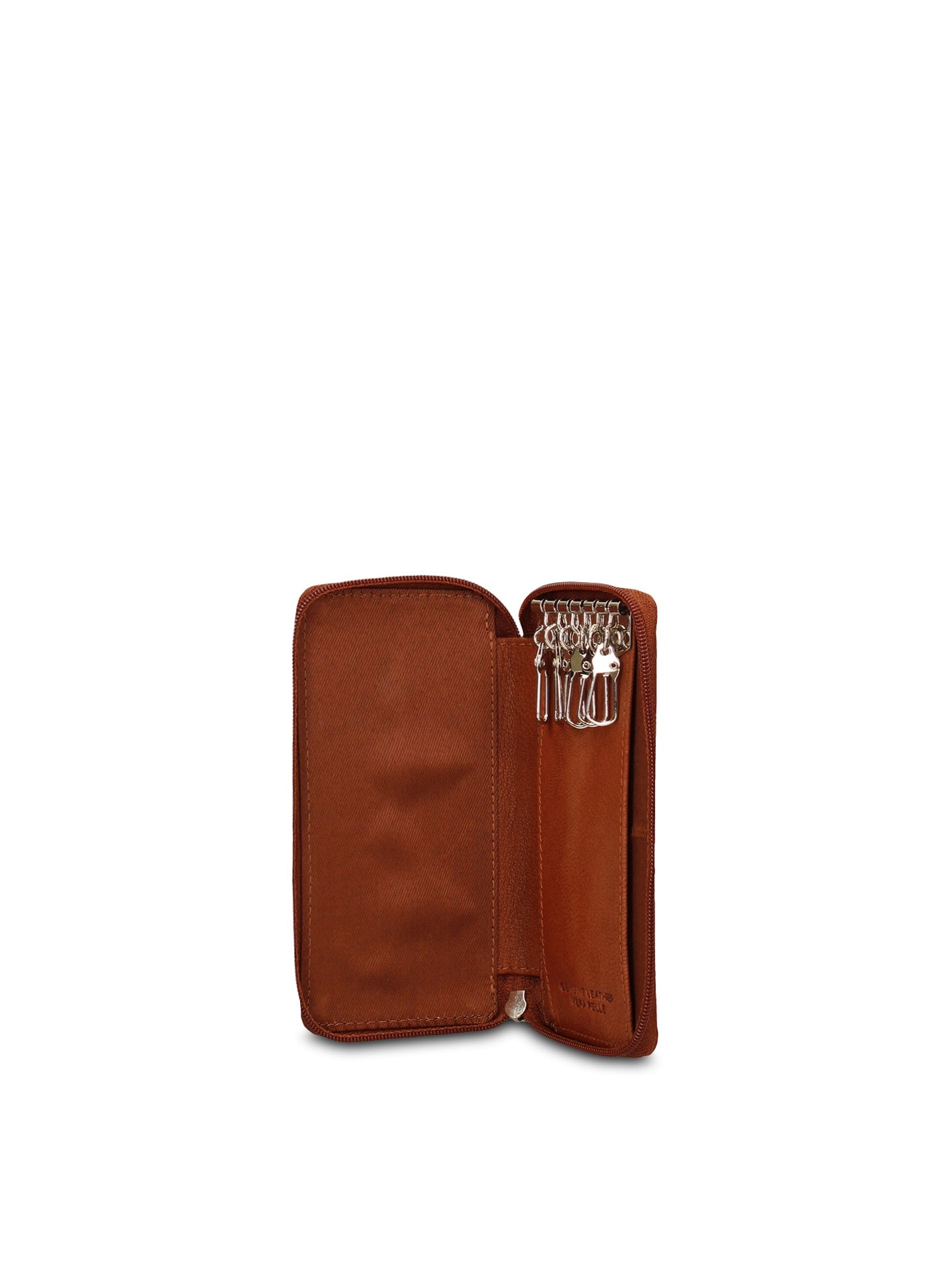 Portachiavi in Vera Pelle Cognac