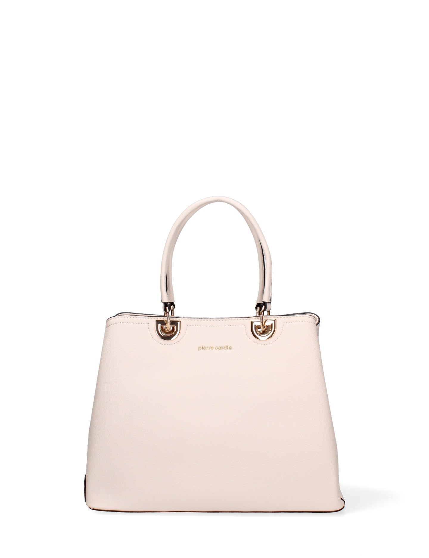 Borsa a Spalla in Pelle Vegana Beige Pierre Cardin