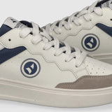 Scarpa stringata in Pelle Vegana Bianco E Blu