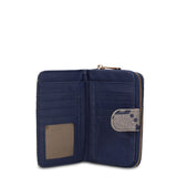 Portafoglio in Pelle Vegana Blu