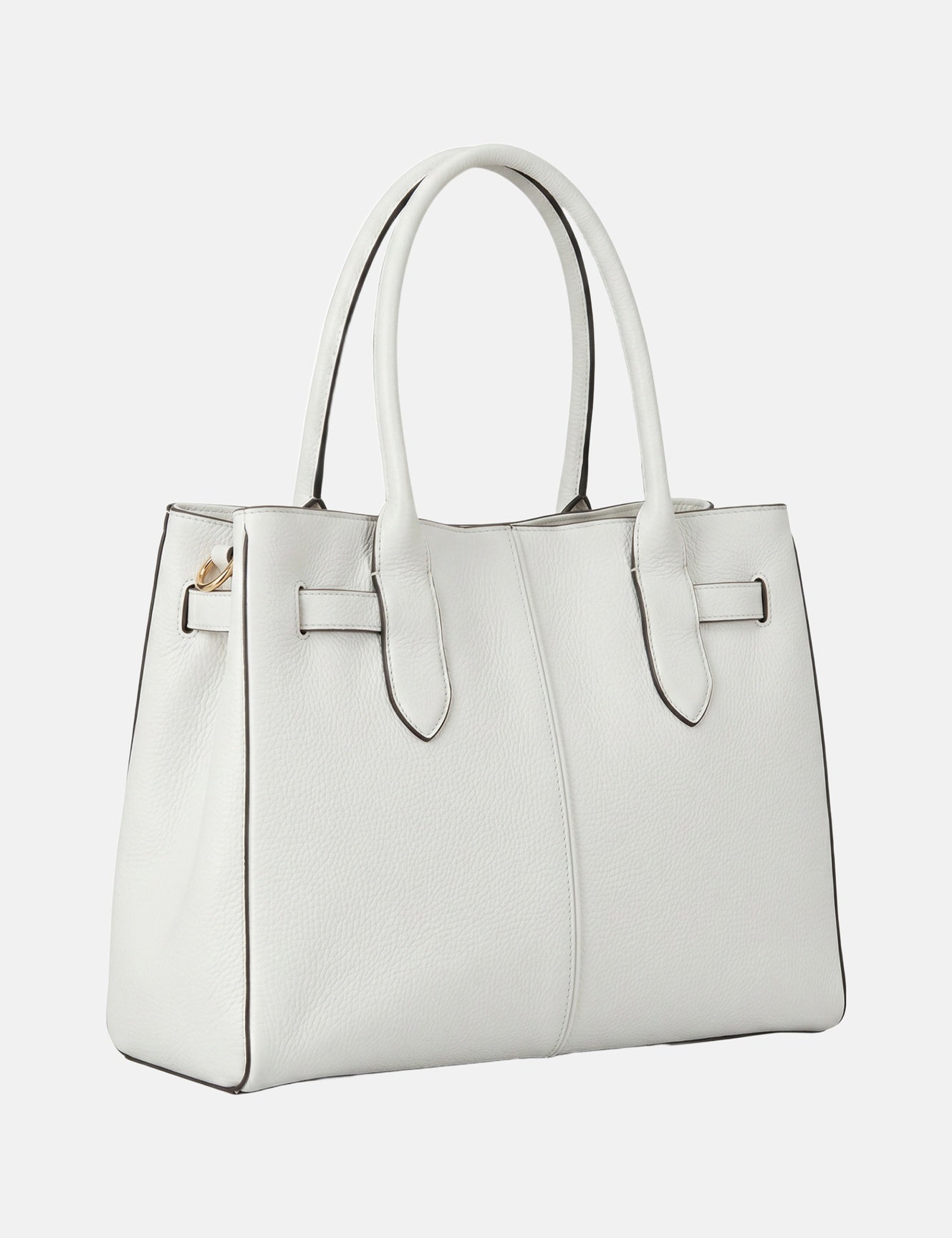 Borsa a mano in Pelle Vegana Off-White