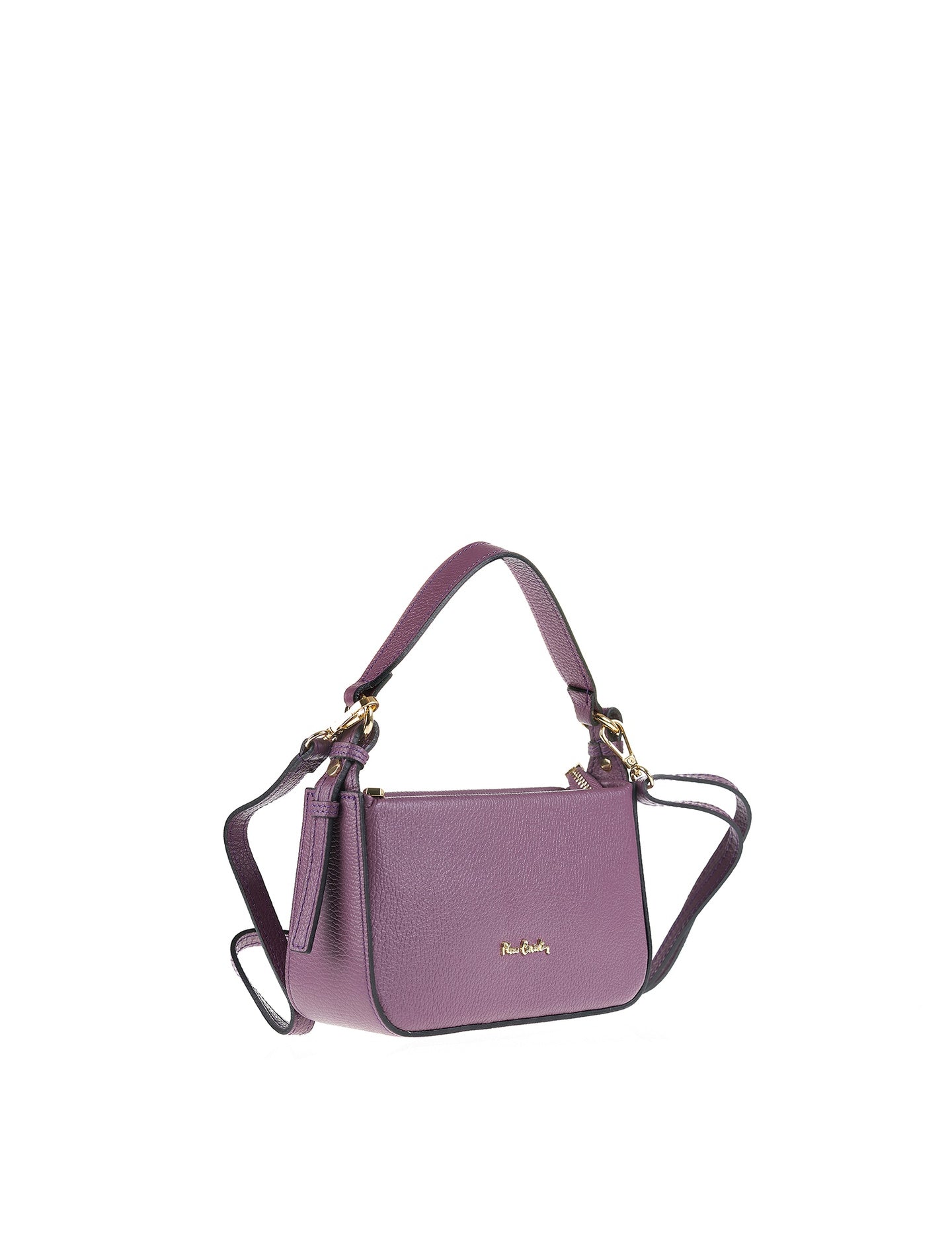 Borsa a Spalla in Vera Pelle Viola