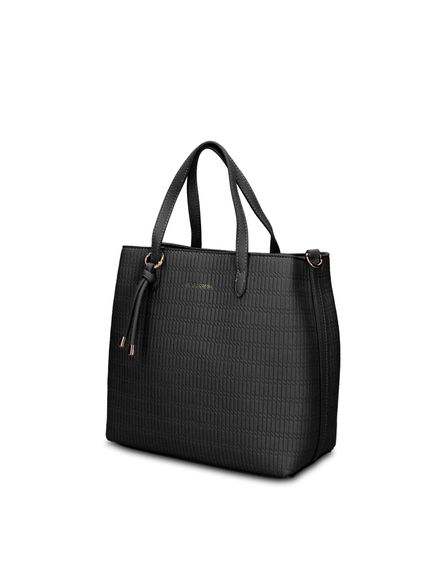 Borsa a Mano in Pelle Vegana Nero Pierre Cardin