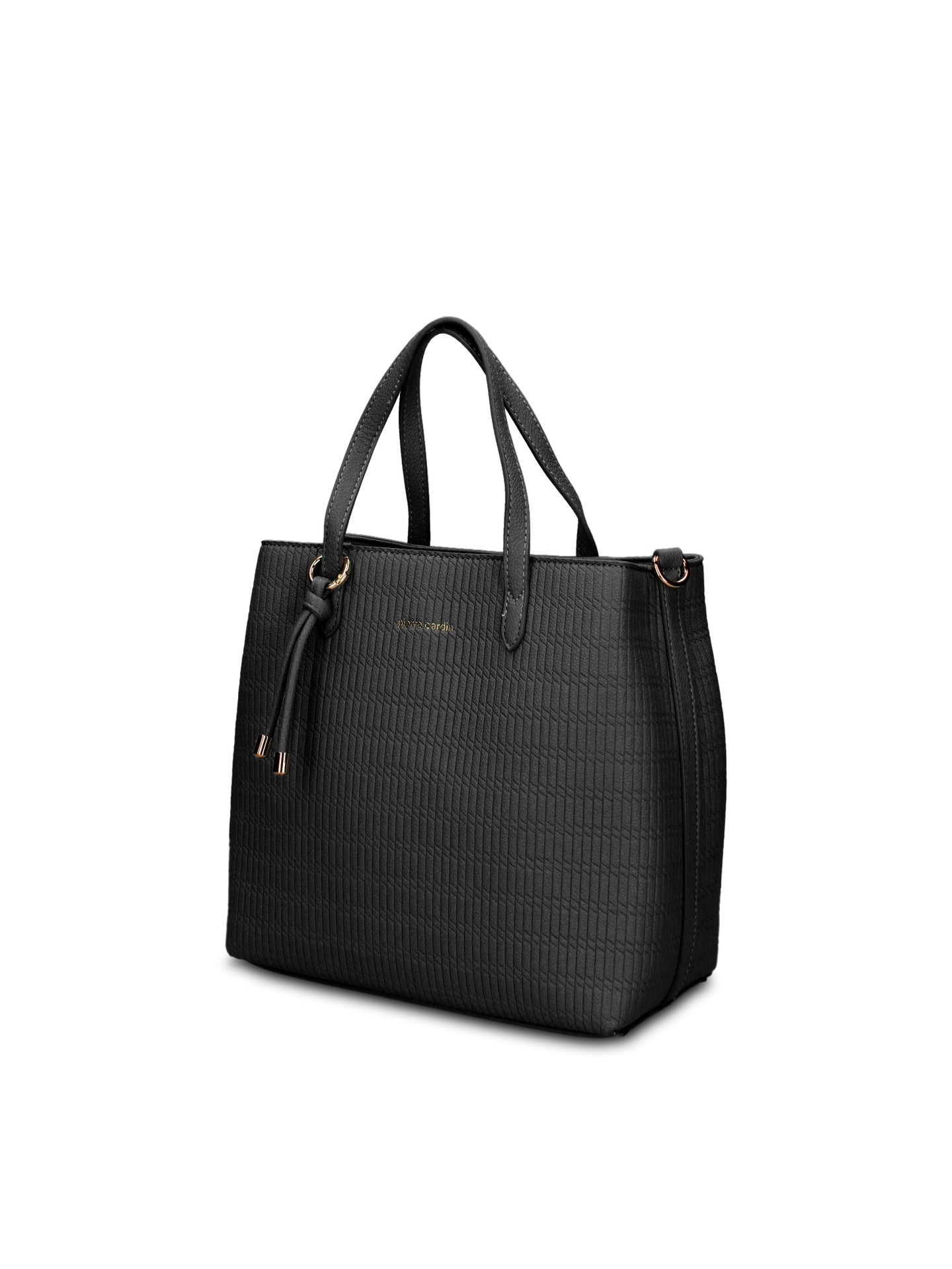 Borsa a Mano in Pelle Vegana Nero Pierre Cardin