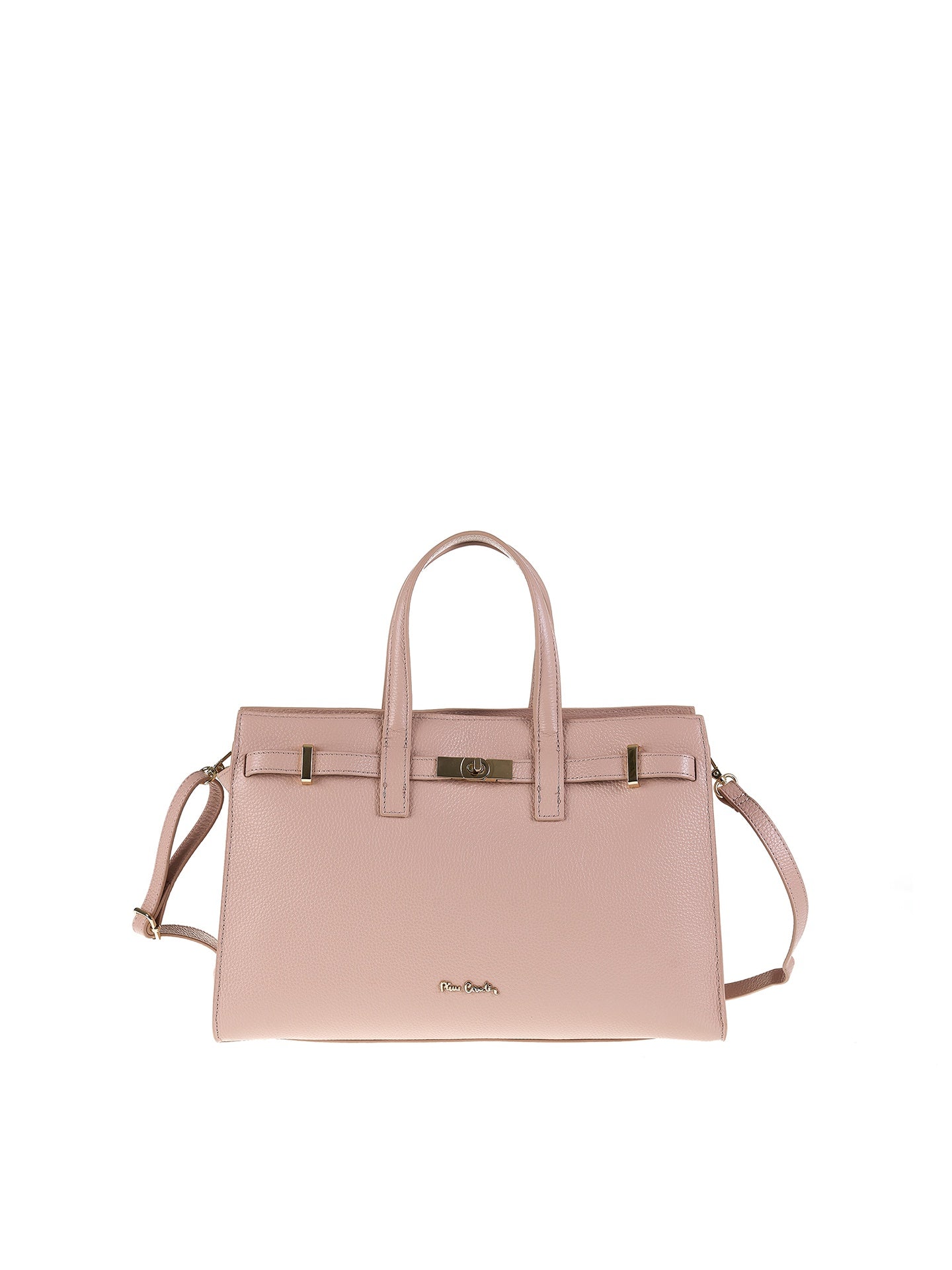 Borsa a Mano in Vera Pelle Rosa Antico Pierre Cardin
