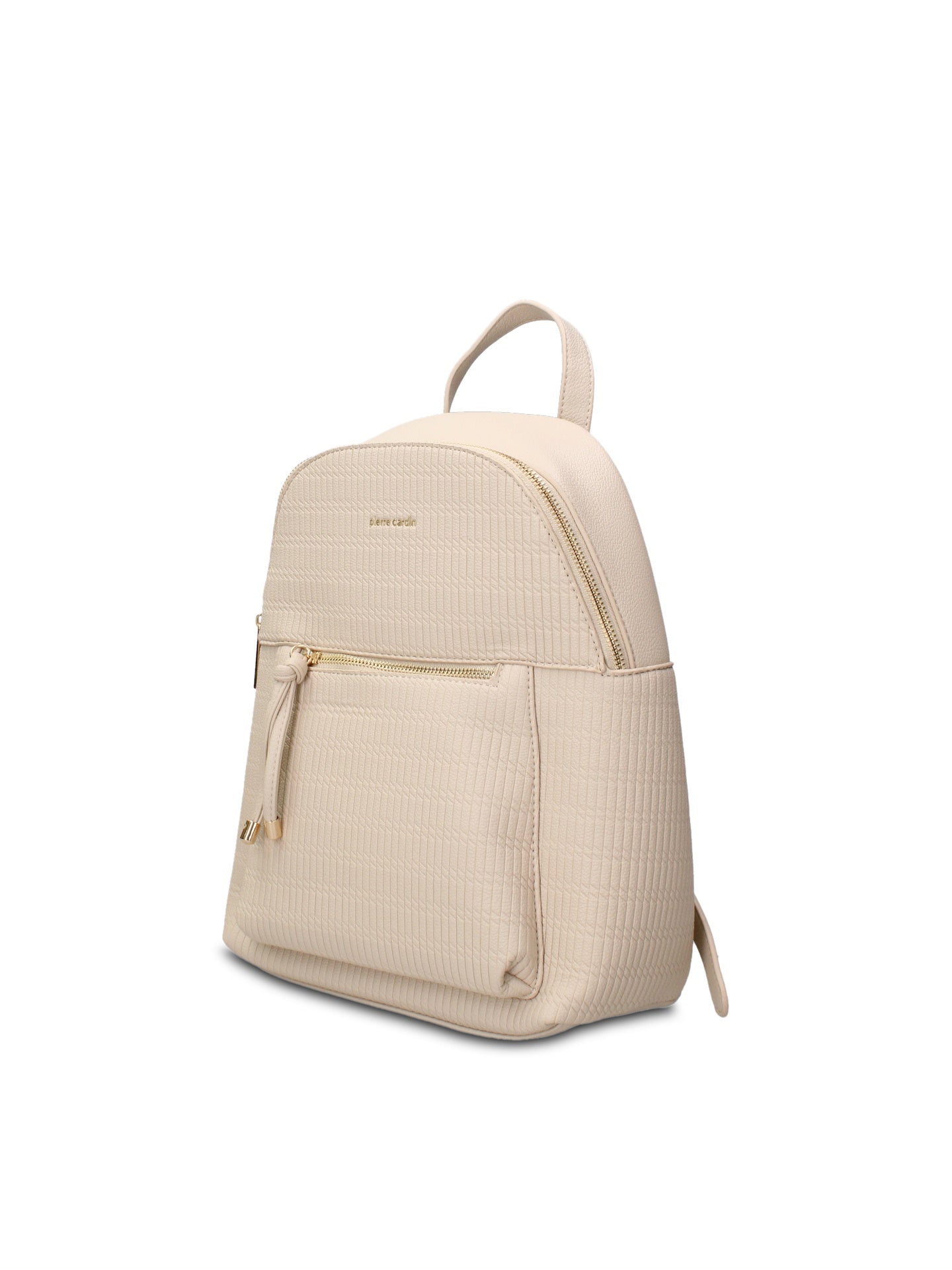 Zaino in Pelle Vegana Beige Pierre Cardin