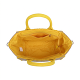 Bolso de hombro amarillo de poliéster
