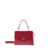 Borsa a Spalla in Vera Pelle Rubino Pierre Cardin