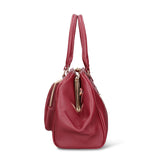 Borsa a Mano in Pelle Vegana Bordeaux