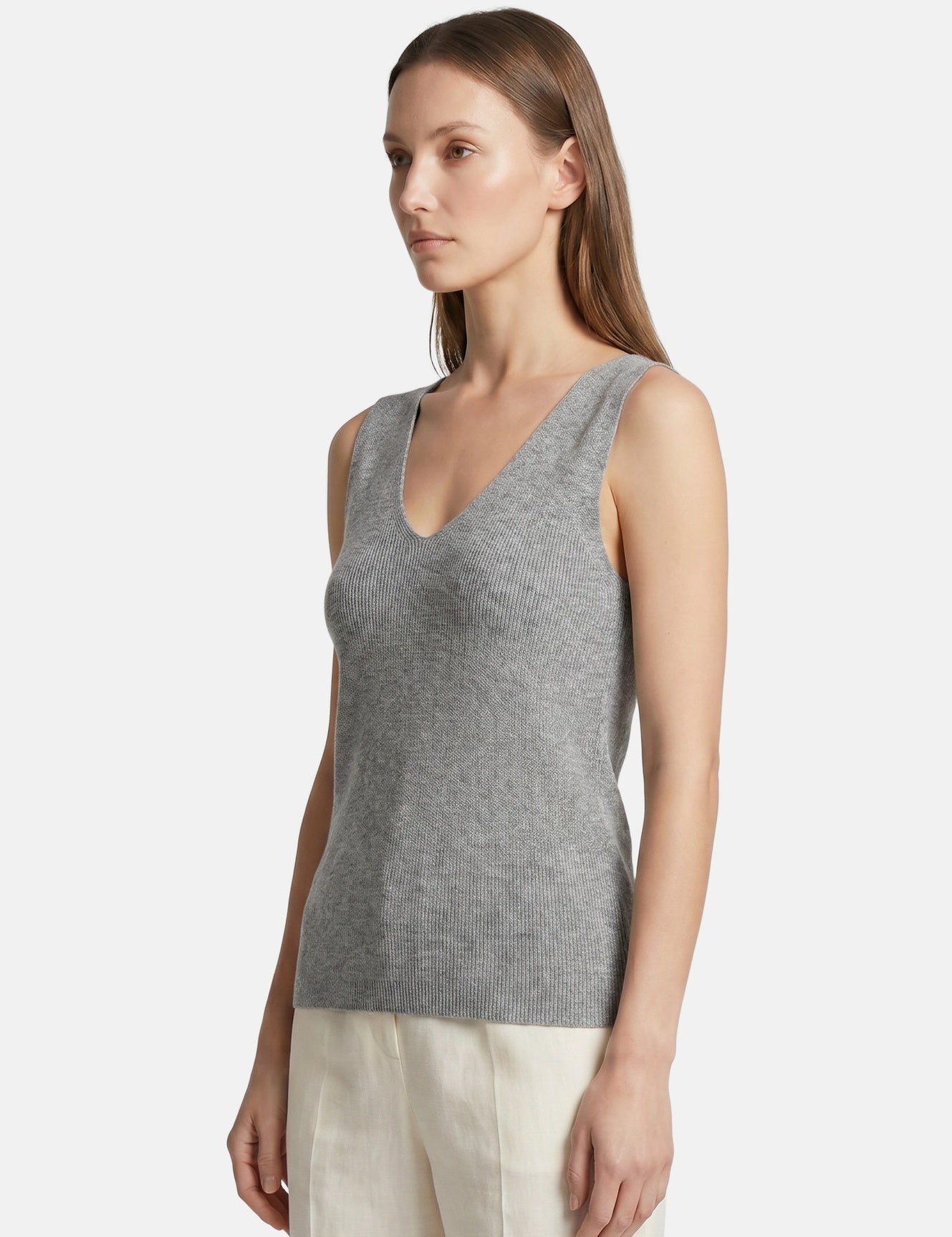 Vestito in Poliestere Grigio