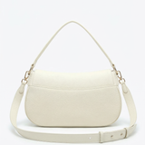 Bolso de hombro de poliéster blanco