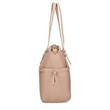 Borsa Shopper in Pelle Vegana Taupe