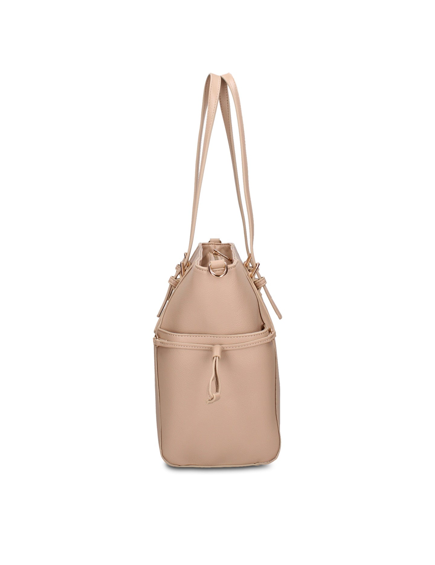 Borsa Shopper in Pelle Vegana Taupe