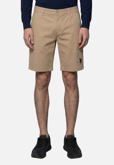 Pantaloncino in Cotone Beige
