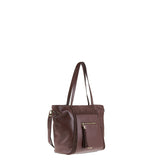 Borsa a Mano in Vera Pelle Cioccolato