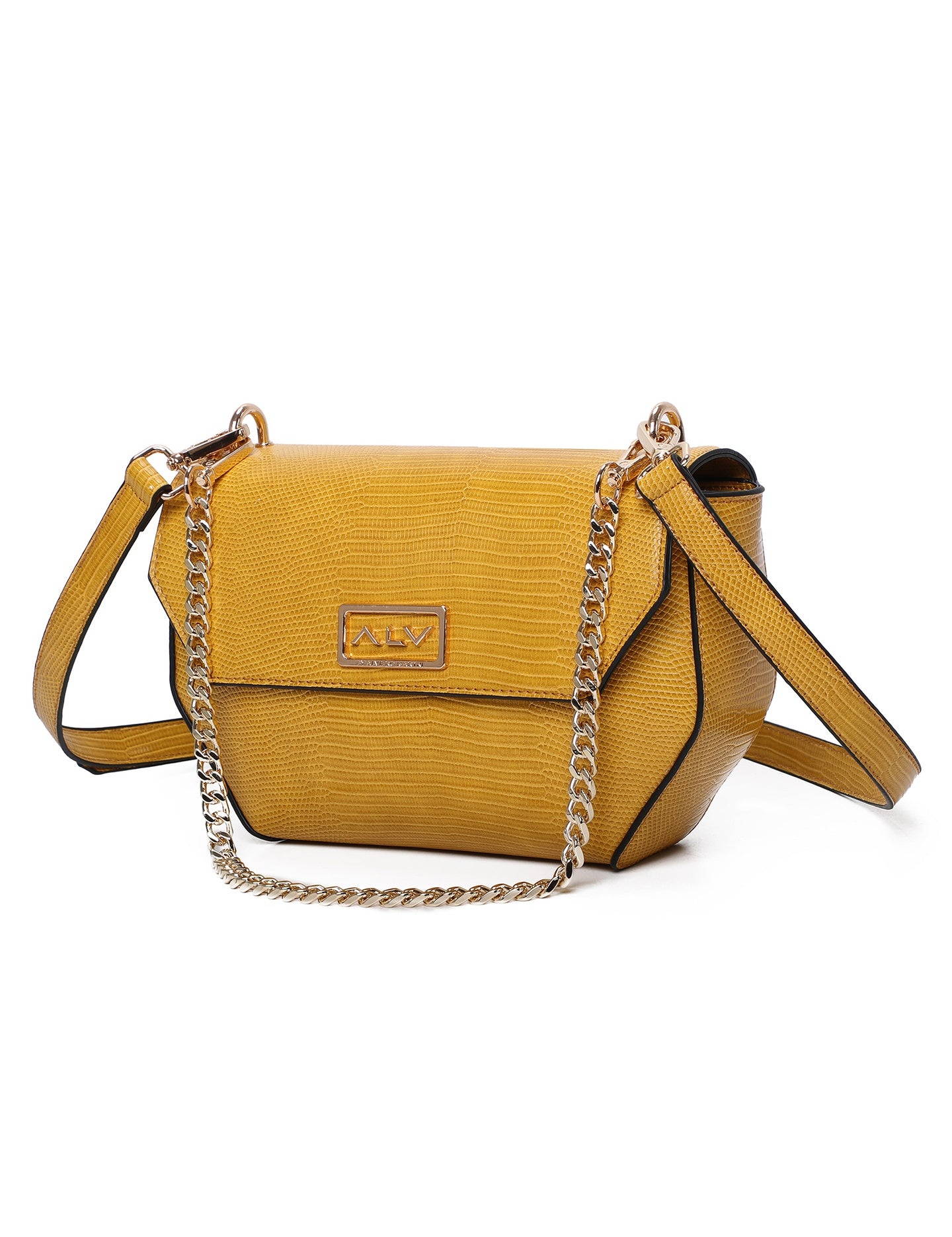 ALV Damen-Schultertasche - Senfgelb