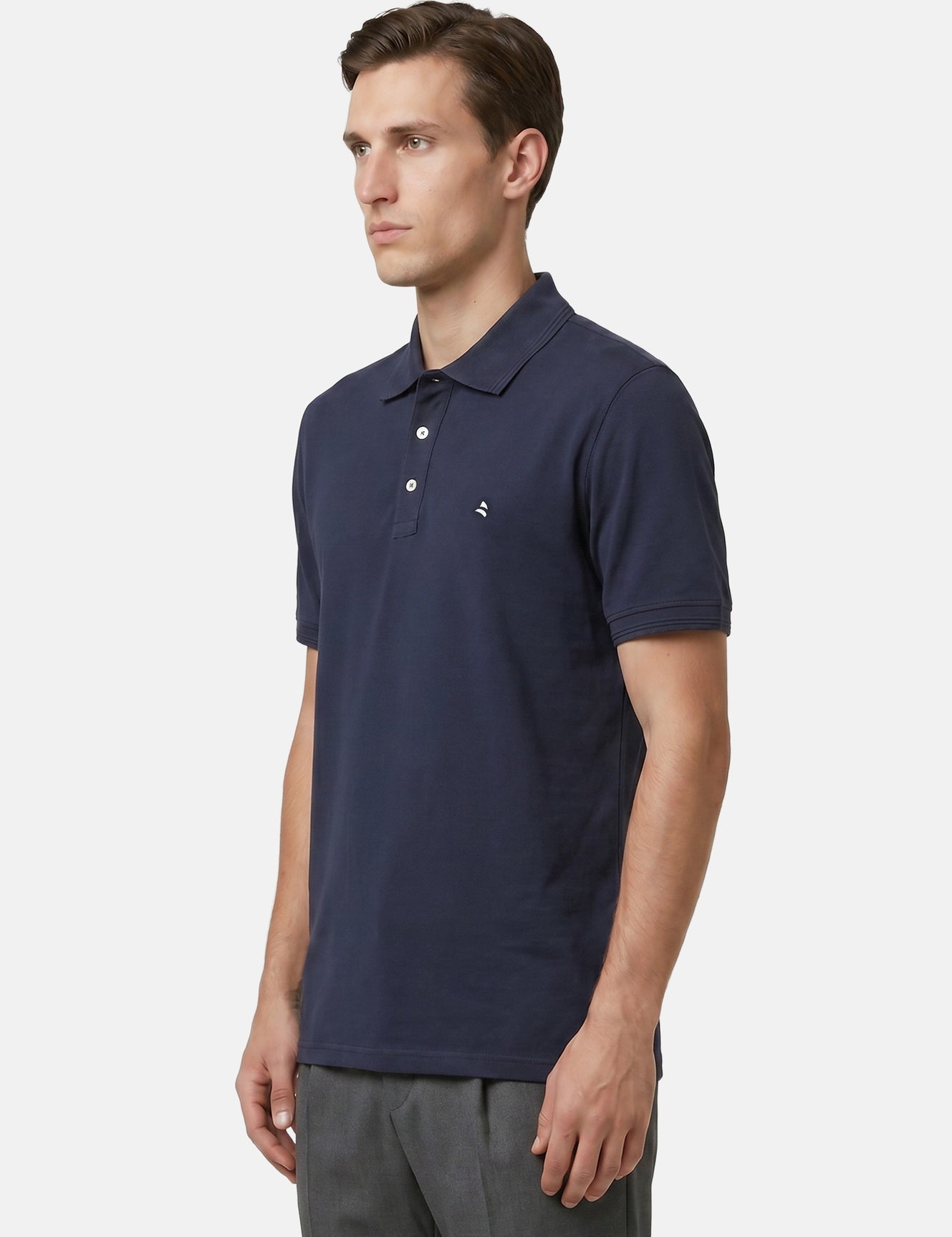 Camicia in Cotone Blu Navy