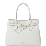 Borsa a mano in Pelle Vegana Off-White GianMarco Venturi