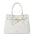 Borsa a mano in Pelle Vegana Off-White GianMarco Venturi