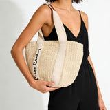 Borsa a Mano in Vera Pelle Beige