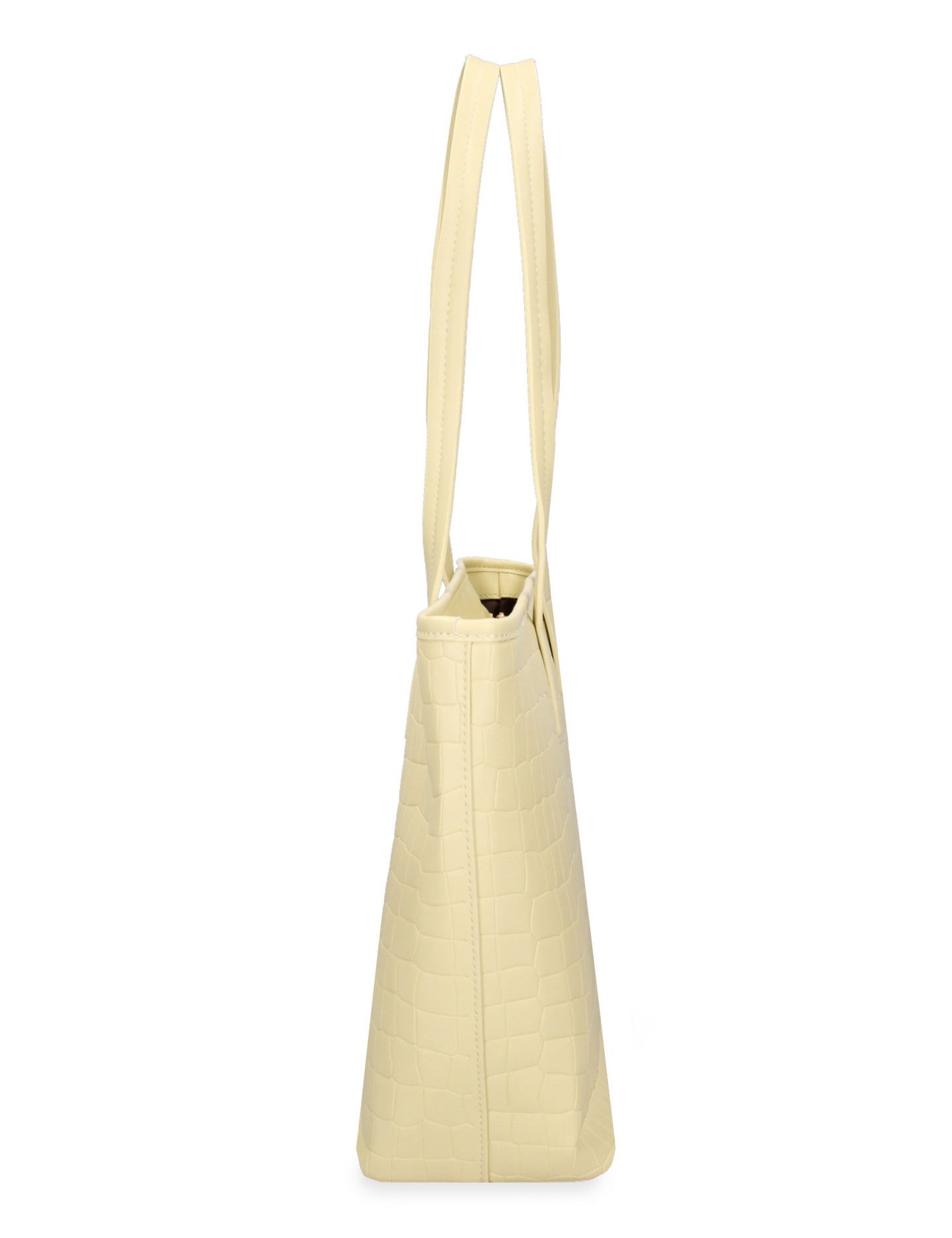 Borsa a Spalla in Pelle Vegana Giallo Pierre Cardin